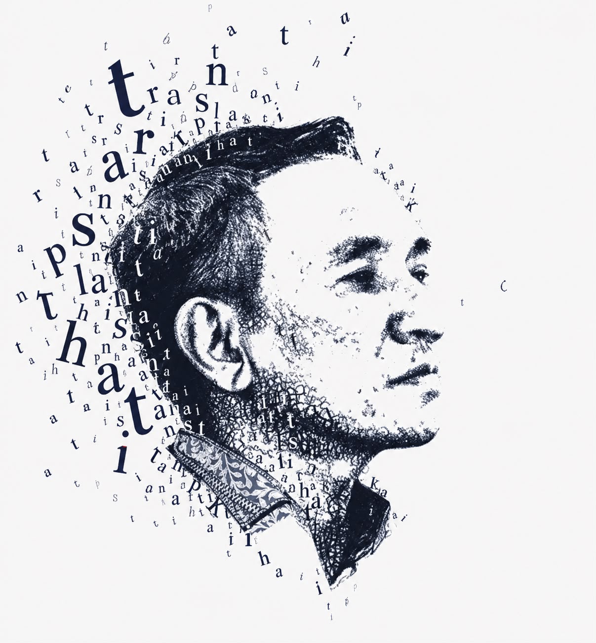 Ilustrasi tipografi Andi Arief